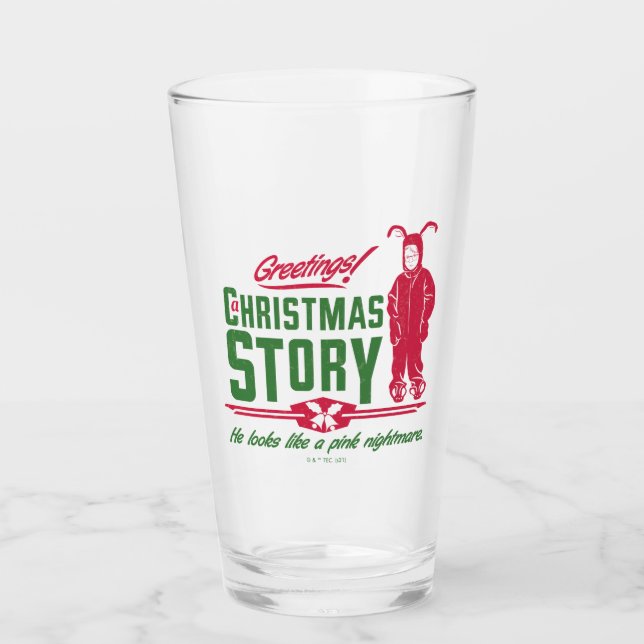 A Christmas Story | He Looks Like a Pink Nightmare Glass (Front)
