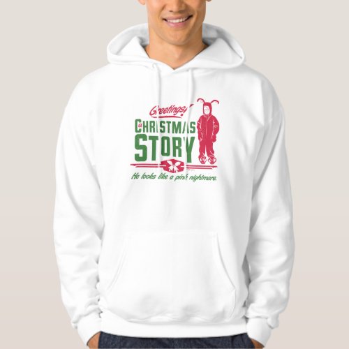 A Christmas Story  He Looks Like a Pink Nightmare Hoodie