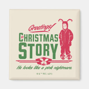 A Christmas Story He Looks Like a Pink Nightmare Magnet
