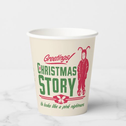 A Christmas Story  He Looks Like a Pink Nightmare Paper Cups