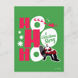 A Christmas Story Ho Ho Ho Holiday Postcard