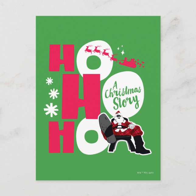 A Christmas Story | Ho Ho Ho Holiday Postcard (Front)