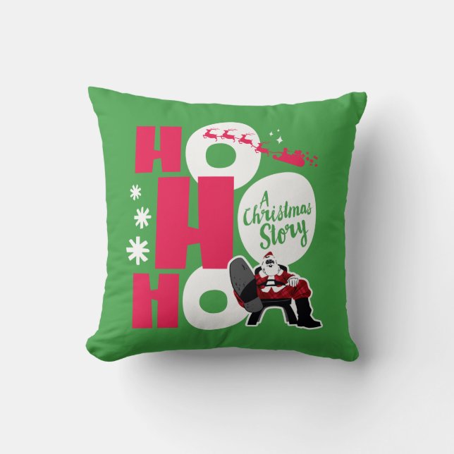 A Christmas Story | Ho Ho Ho Throw Pillow (Front)
