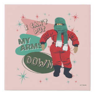 A Christmas Story - I Can't Put My Arms Down Faux Canvas Print