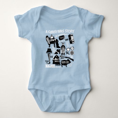 A Christmas Story Icons Graphic Baby Bodysuit