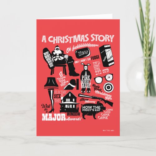 A Christmas Story Icons Graphic Holiday Card