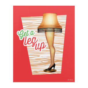 A Christmas Story Lamp Get a Leg Up Acrylic Print
