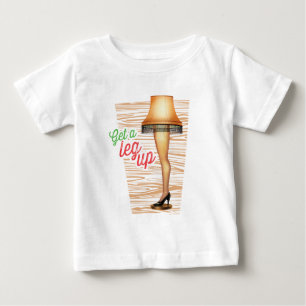 A Christmas Story Lamp Get a Leg Up Baby T-Shirt