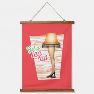 A Christmas Story Lamp Get a Leg Up Hanging Tapestry