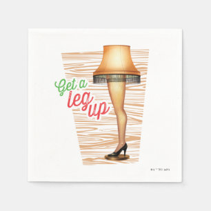 A Christmas Story Lamp Get a Leg Up Napkins