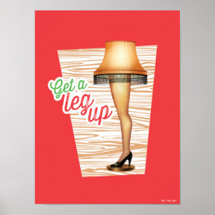 A Christmas Story Lamp Get a Leg Up Poster