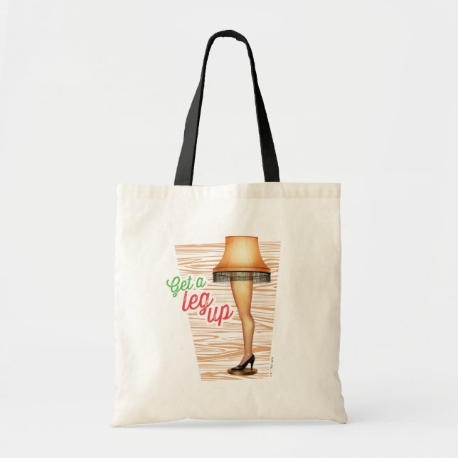 A Christmas Story Lamp | Get a Leg Up Tote Bag (Front)