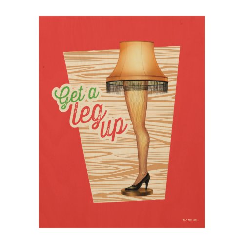 A Christmas Story Lamp  Get a Leg Up Wood Wall Art