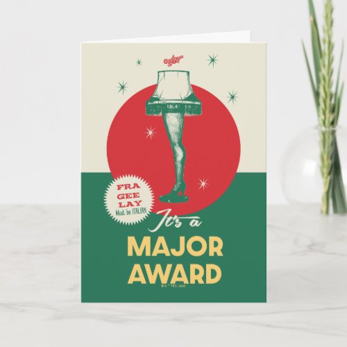 A Christmas Story  Leg Lamp Major Award Card