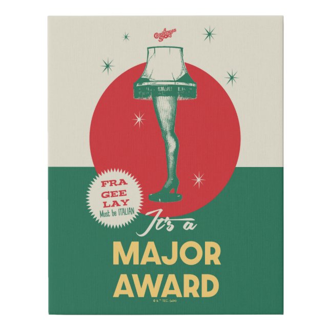 A Christmas Story | Leg Lamp Major Award Faux Canvas Print (Front)