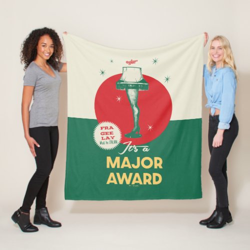 A Christmas Story  Leg Lamp Major Award Fleece Blanket