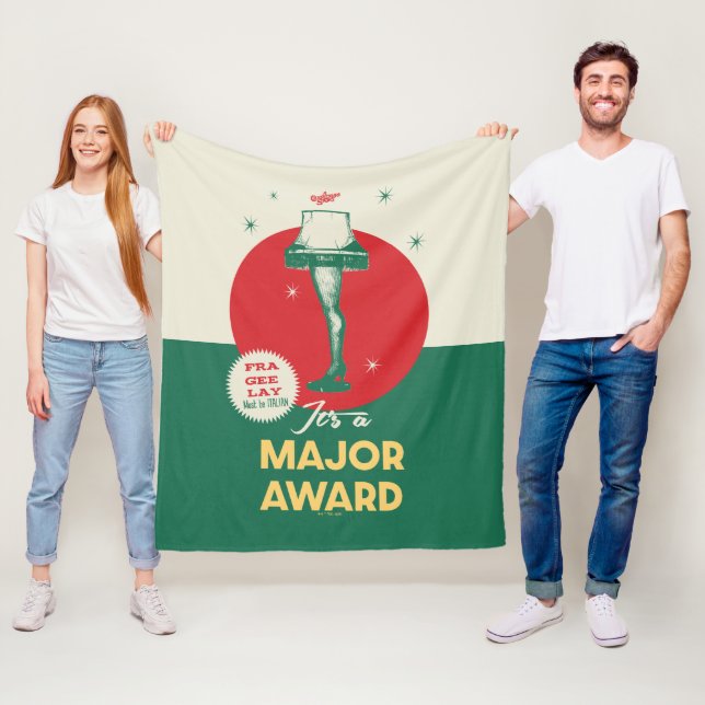 A Christmas Story | Leg Lamp Major Award Fleece Blanket (In Situ)
