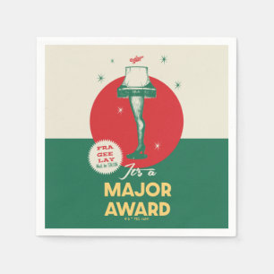 A Christmas Story Leg Lamp Major Award Napkins