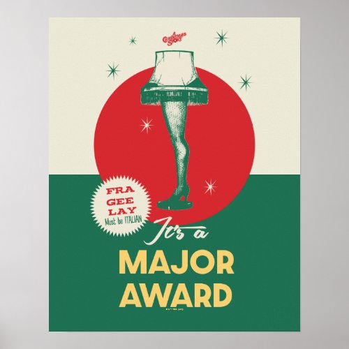 A Christmas Story  Leg Lamp Major Award Poster