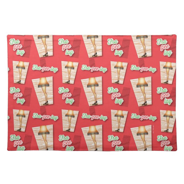 A Christmas Story | Leg Lamp Pattern Cloth Placemat (Front)