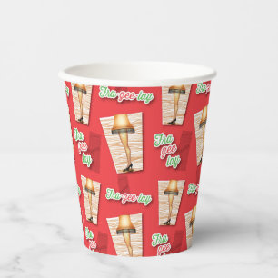 A Christmas Story Leg Lamp Pattern Paper Cups