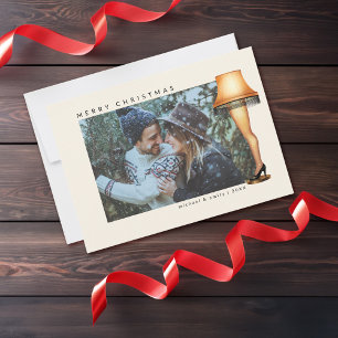 A Christmas Story Leg Lamp   Photo  Holiday Card