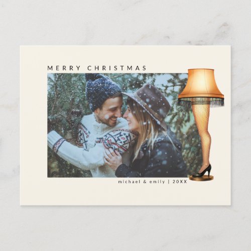A Christmas Story Leg Lamp  Photo  Holiday Postcard