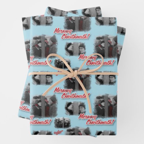 A Christmas Story  Merry Chwithmuth Pattern Wrapping Paper Sheets