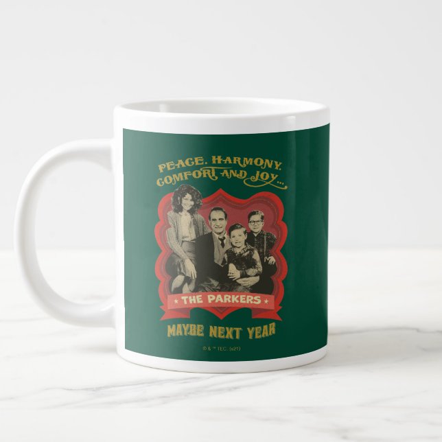 A Christmas Story | Peace, Harmony, Comfort & Joy Giant Coffee Mug (Left)