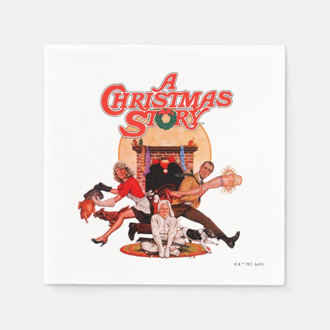 A Christmas Story Poster Art Napkins (Front)