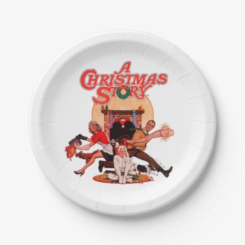 A Christmas Story Poster Art Paper Plates