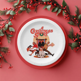 A Christmas Story Poster Art Paper Plates