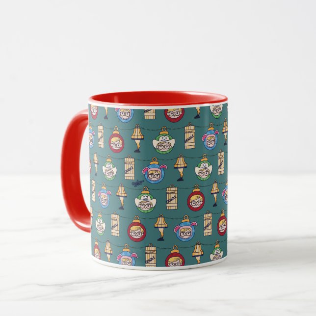 A Christmas Story | Ralphie and Ornaments Pattern Mug | Zazzle