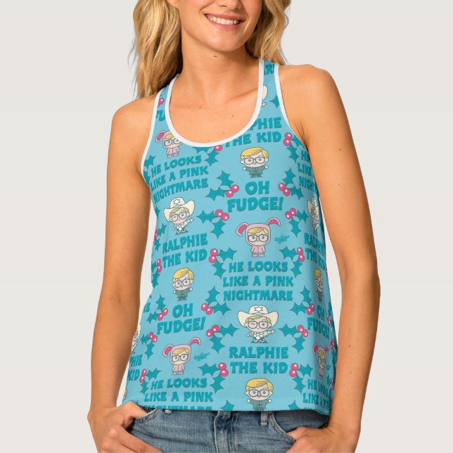 A Christmas Story | Ralphie the Kid Pattern Tank Top (Front)