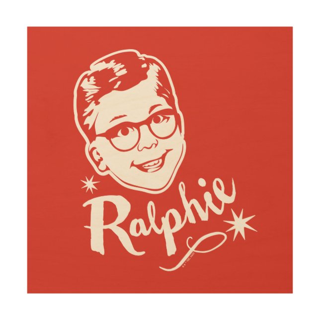 A Christmas Story | Ralphie Wood Wall Art (Front)