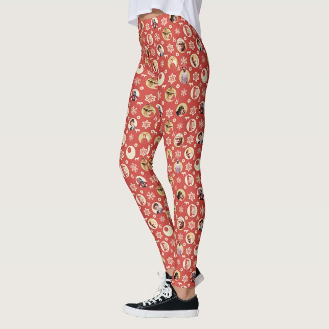 A Christmas Story Retro Snowflake Pattern Leggings (Left)