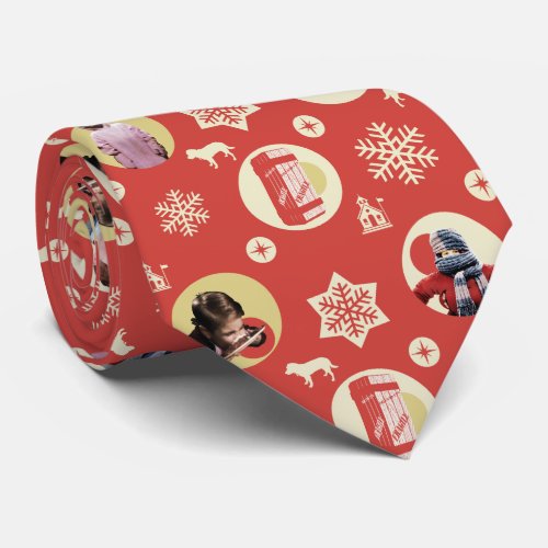 A Christmas Story Retro Snowflake Pattern Neck Tie