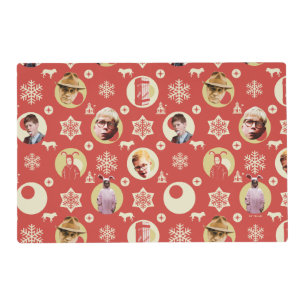 A Christmas Story Retro Snowflake Pattern Placemat