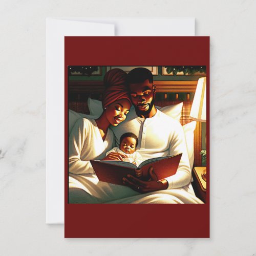 A Christmas Tale Fathers Love in Bedtime Stories Holiday Card