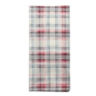 A Christmas Tartan Floral Design Series #24 Cloth Napkin