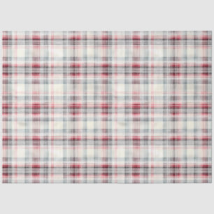 A Christmas Tartan Floral Design Series #24 Tissue Paper