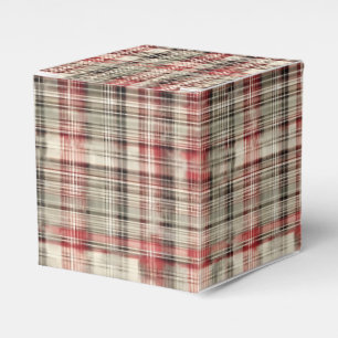 A Christmas Tartan Floral Design Series #2 Favor Boxes