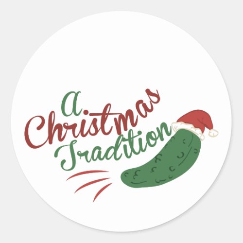 A Christmas Tradition Classic Round Sticker