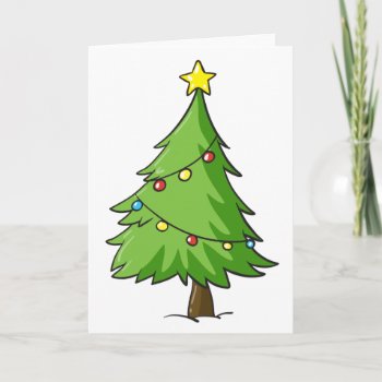 A Christmas Tree Holiday Card by GraphicsRF at Zazzle