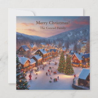A Christmas Village Holiday Card
