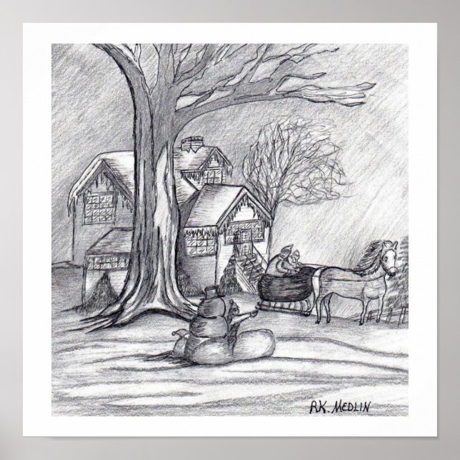 "A Christmas Winter Day " Poster (Front)