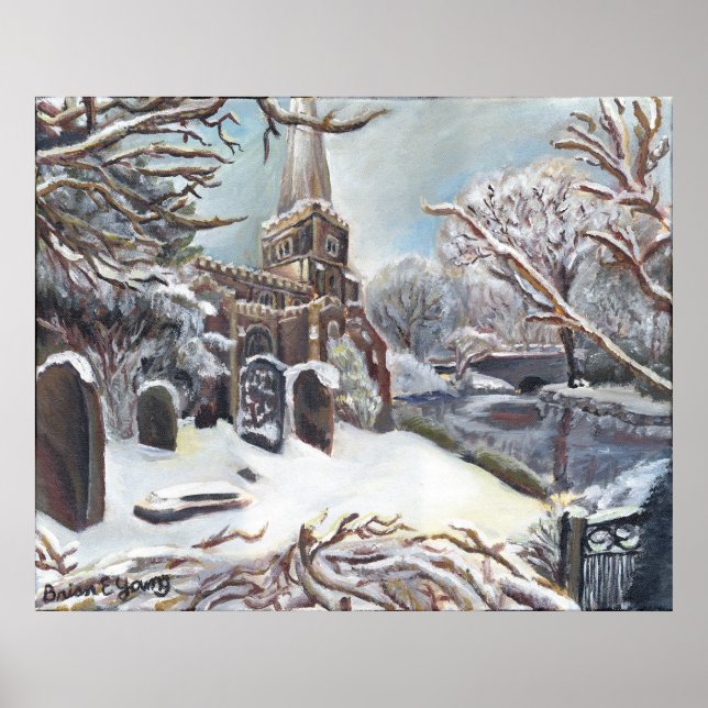 A Church in Winter Poster (Front)