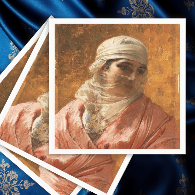 A Circassian by Frederick Arthur Bridgman, Art Napkins (Creator Uploaded)