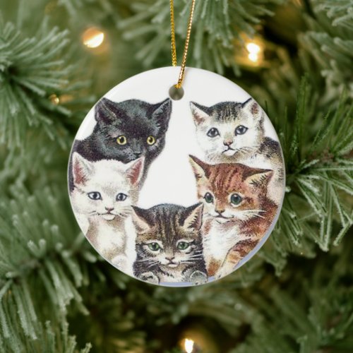 A Circle of Cats  Art by H Maguire  Ornament 