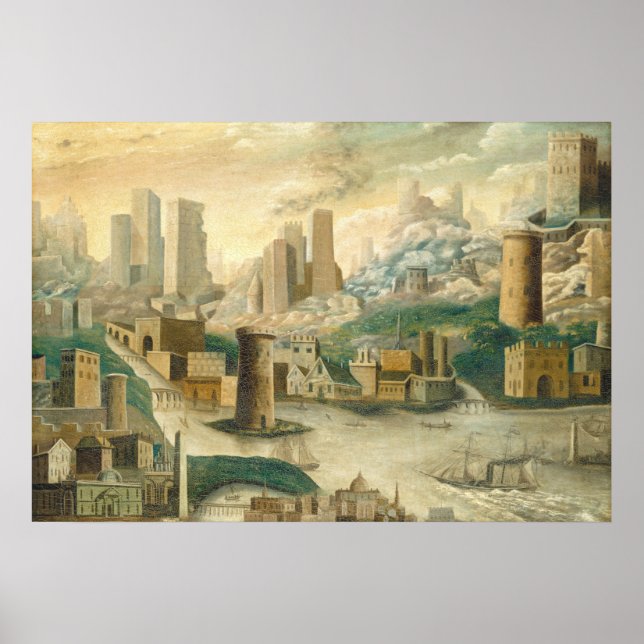 A City of Fantasy - American Fine Art Poster (Front)
